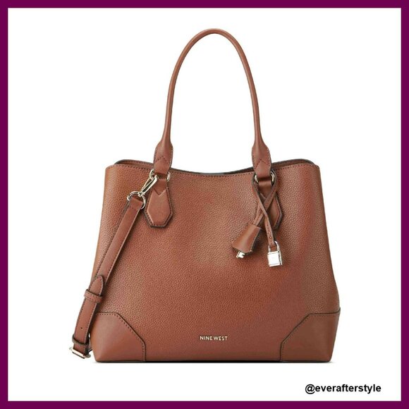 Jet Set Carryall Top Handle Bag Chic Elegant Travel Tote Minimal